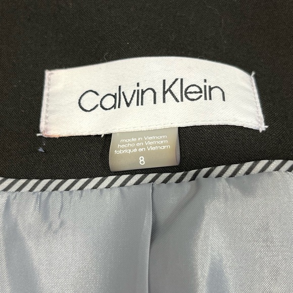 Calvin Klein Black Two-Button Blazer Size 8 - Picture 10 of 14